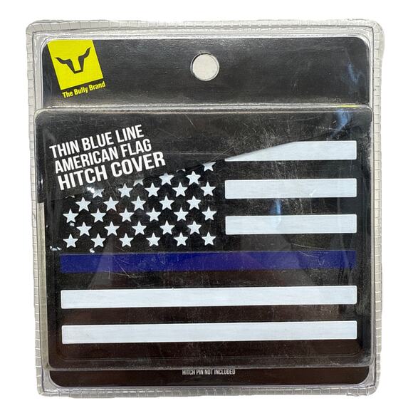 Tow Hitch Cover USA American Flag First Responder Thin Blue Line For 2" Receiver - Picture 1 of 8